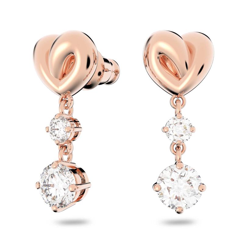 Swarovski Lifelong Heart Drop Earrings image number 1